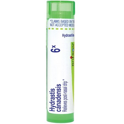 Hydrastis Canadensis 6X by Boiron Homeopathic Single Medicine For Cough, Cold & Flu  -  80 Pellet