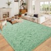 Blush Pink Shag Rug Ultra Soft 1.7in Thick Extra Large Non-Slip Mat for Bedroom or Living Room - 3 of 4