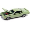 1973 Plymouth Road Runner 440 Mist Green w/Black Stripes & Green Interior to 14910 pcs 1/64 Diecast Model Car by Auto World - 3 of 3