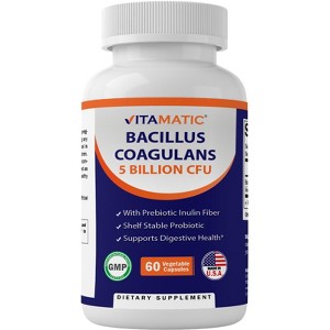 Bacillus Coagulans 5 Billion CFU | 60 Vegetable Capsules - 1 of 4