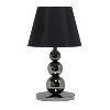Pearl Metal Three Tier Ball Table Lamp Black - Elegant Designs: UL Listed, Cotton Shade, Modern Decor - 3 of 4