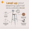 Hampden Furnishings 32-39" Felix Collection Steel Stool with Backrest - 2 of 4