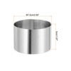 Unique Bargains Stainless Steel Seamless Nonstick Mirror Coating Round Cake Ring 4 Pcs - 2 of 4