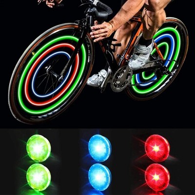 WOPET LED Wheel Lights - Multi-Color Motion-Activated Bike Wheel Lights