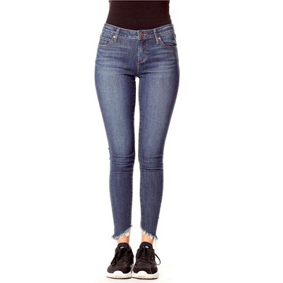 Articles of Society Womens SuperSoft Step Hem Skinny Fit Jeans