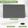 Zevemomo 31.5"x19.7"Diatomaceous Earth Bath Mat,Extra Large Absorbent Stone Shower Mat for Bathroom,Quick Dry Non-Slip Bathroom Floor Mat in Dark Grey - 3 of 4
