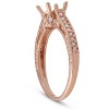 Pompeii3 1/5ct Diamond Rose Gold Engagement Ring Setting Vintage - 2 of 4