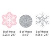 Big Dot of Happiness Pink Winter Wonderland - Shaped Holiday Snowflake Birthday Party or Baby Shower Cut-Outs - 24 Count - 2 of 4