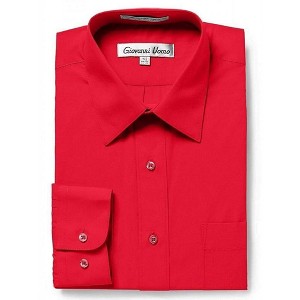 Gentlemens Collection Mens 1904 Short Sleeve Classic Fit Easy Care Dress Shirt- Many Colors Available - 1 of 1