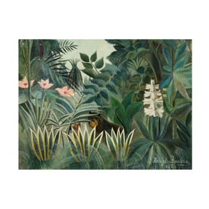 Trademark Fine Art - Henri Rousseau  Rousseau's Jungle III Canvas Art - 1 of 4