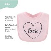 The Peanutshell Terry Baby Bib Set for Girls, 10-Pack, Feeding, Teething, Drooling, Sweet Girl - 3 of 4