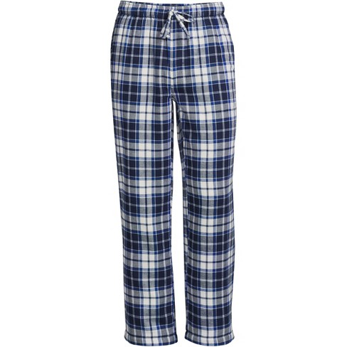 Lands End Men s High Pile Fleece Lined Flannel Pajama Pants 2x