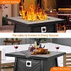 Acekool 28" Outdoor Gas Fire Pit Table - 50,000 BTU with Lid & Lava Rocks - 4 of 4