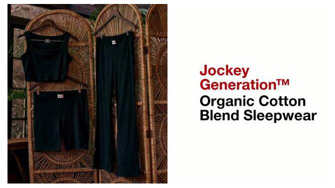 Jockey Generation™ Women's Cotton Stretch Lounge Cropped Tank Top, 5 of 6, play video