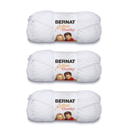 Bernat® Softee® Chunky™ Yarn, Acrylic #6 Super Bulky, 3.5oz/100g, 108  Yards, Acrylic #6 Super Bulky Yarn