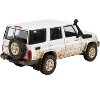 2014 Toyota Land Cruiser 76 White (Dirty Off Road Effect) 1/64 Diecast Model Car by Paragon - 3 of 4