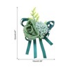 Unique Bargains Rose Wrist Corsage Artificial Flower Bracelets for Wedding Party - 2 of 3