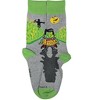 Dracula Eating Corn Socks from the Sock Panda - Great for Halloween (Men's Sizes, Adult Large) - 4 of 4