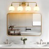 KAISITE 2-Light Modern Bathroom Vanity Light with Globe Glass Shades, Elegant Wall Fixture for Mirror, Sink or Dressing Area - 4 of 4