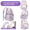 Generic Backpacks for Girls Set, Aesthetic Backpack, Lightweight Classic Backpack for Kids, 3Pcs Boys Girls Bookbags - 4 of 4