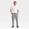 Men's Cargo Fleece Jogger Pants - Goodfellow & Co™ - 3 of 3