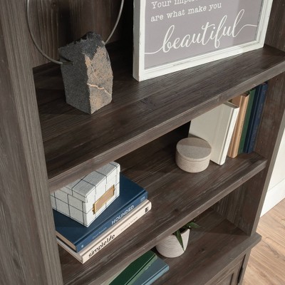 Pebble Pine Adjustable Brown MDF Library Hutch