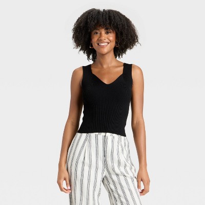 Women's V-Neck Sweater Tank - A New Day™