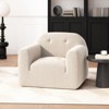 NicBex Textured Boucle Fabric Accent Chair,Upholstered Living Room Chair with Mid-Height Backrest,Modern Armchair,Club Chairs for Living Room - 2 of 4
