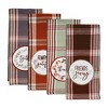 4pk Assorted Gathered Together Embellished Dishtowels - Design Imports: Ultra-Absorbent, Machine Washable - 2 of 4