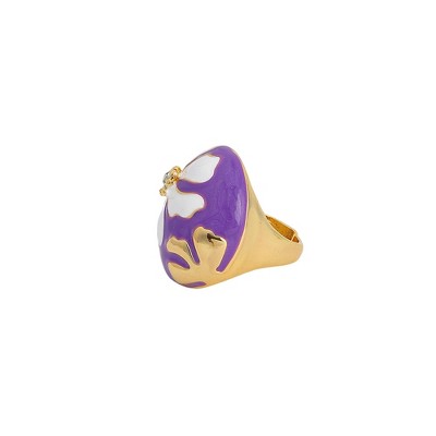 SOHI Women's Lavender The Hana Statement Ring