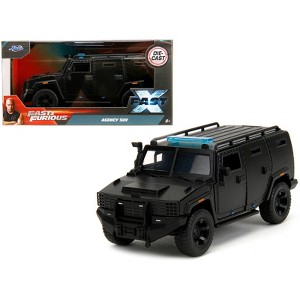 Agency SUV Matt Black "Fast X" (2023) Movie "Fast & Furious" Series 1/32 Diecast Model Car by Jada - 1 of 4