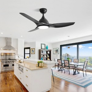 HOMLUX 52" Ceiling Fan W/3-Color LED Light & 6-Speed Remote Control Quiet Fan - 1 of 4