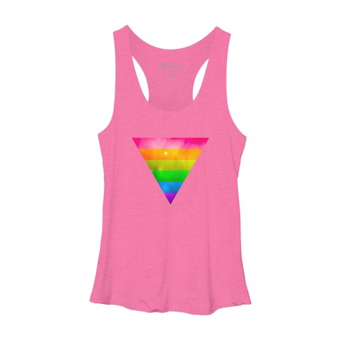 Design By Humans Pride Rainbow Galaxy Triangle By Therandom Racerback ...