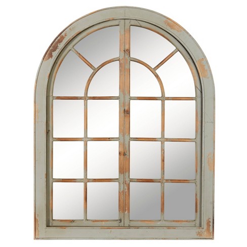 48 X 37 Farmhouse Classic Arched Window Design Decorative Wall Mirror Olivia May Target