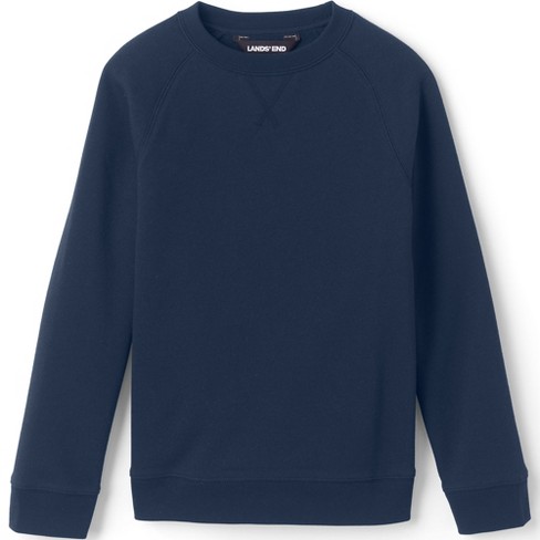 Lands End Kids Crewneck Sweatshirt Large Classic Navy