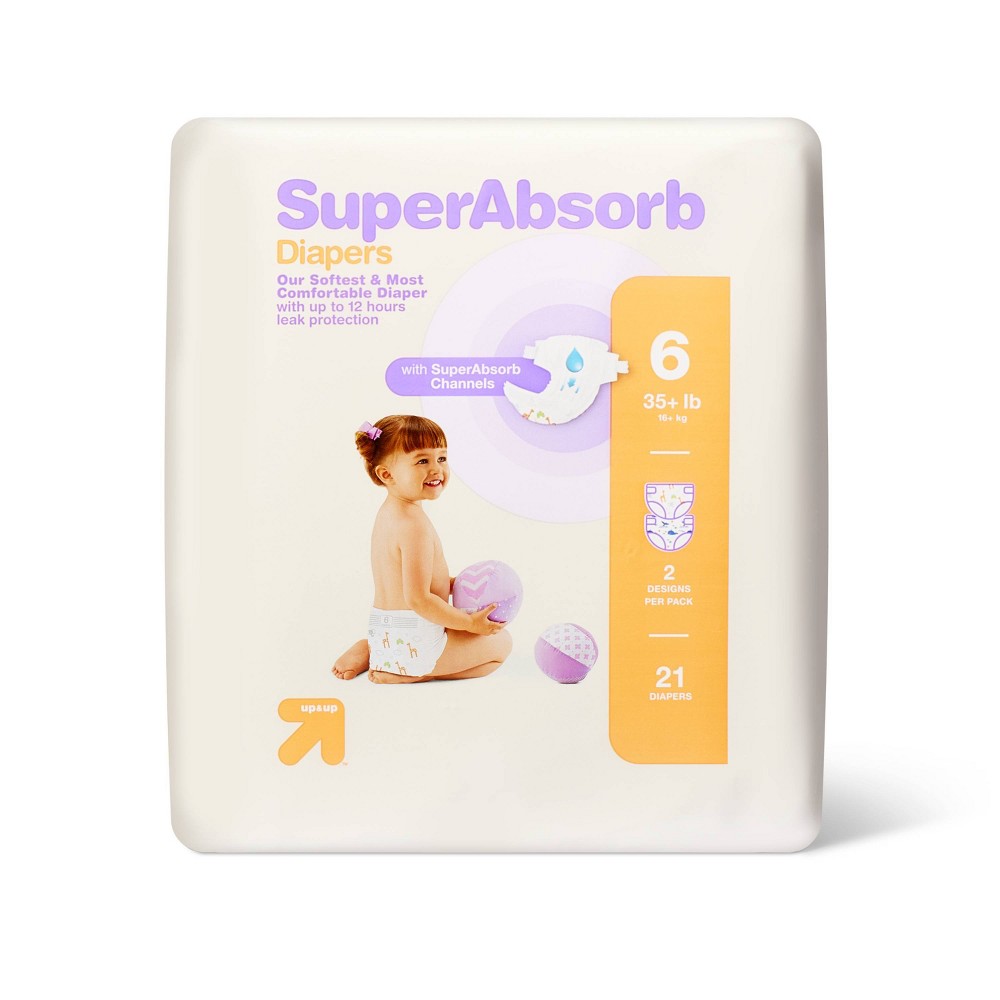 Photos - Baby Hygiene Disposable Diapers Small Pack - Size 6 - 21ct - up & up™