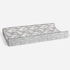 Bacati - Clouds in the City Gray Clouds Quilted Changing Pad Cover - 3 of 4