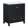CAVINAS Bathroom Vanity with Single Combination Under Counter Sink and Soft Closure,Bathroom Storage Cabinet with 2 Doors and a Drawer - 3 of 4