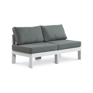 Meridian Furniture,Nizuc Water Resistant Fabric Outdoor Patio Modular Sofa - 1 of 4