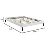 Modway Sharon Vinyl Bed Frame with Squared Tapered Legs, Full, White - 2 of 4