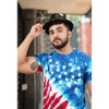 HAPPY BAY Men's 4th of July Patriotic US American Flag Tshirt Short Sleeve Tie Dye Tee Crewneck Cotton Summer T-Shirts Shirts for Men - 4 of 4