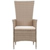 vidaXL Patio Dining Set - 3 Piece Beige 31.5" Table with Cushions - 4 of 4