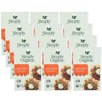 Simply Organic Sloppy Joe Seasoning Mix - Case Of 12/1.41 Oz : Target