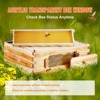 VEVOR Bee Hive Medium Box Starter Kit, 100% Beeswax Coated Natural Cedar Wood, Langstroth Beehive Kit with 10 Frames and Foundations - 4 of 4