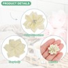 Unique Bargains Artificial Satin Durable Flexible Decorative Mini Ribbon Flowers with Rhinestones 1.2 Inch 100 Pcs - 2 of 4