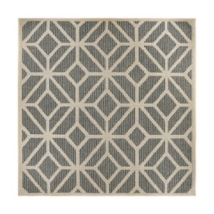 World Rug Gallery Modern Contemporary Geometric Indoor/Outdoor Area Rug - 1 of 1