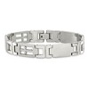 Black Bow Jewelry Men's Stainless Steel 11mm Cross Link Bracelet, 8.5 Inch - 3 of 4