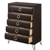 PAGED Dresser with Drawers Industrial Style Storage Cabinet with Side Metal Glides for Living Room, Hallway, Office - 4 of 4