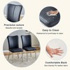 NicBex 5 PCS/7 PCS Tempered Glass Dining Table Set with X-Shaped Stainless Steel Legs,4/6 PU Chairs for Kitchen/Apartment - 4 of 4