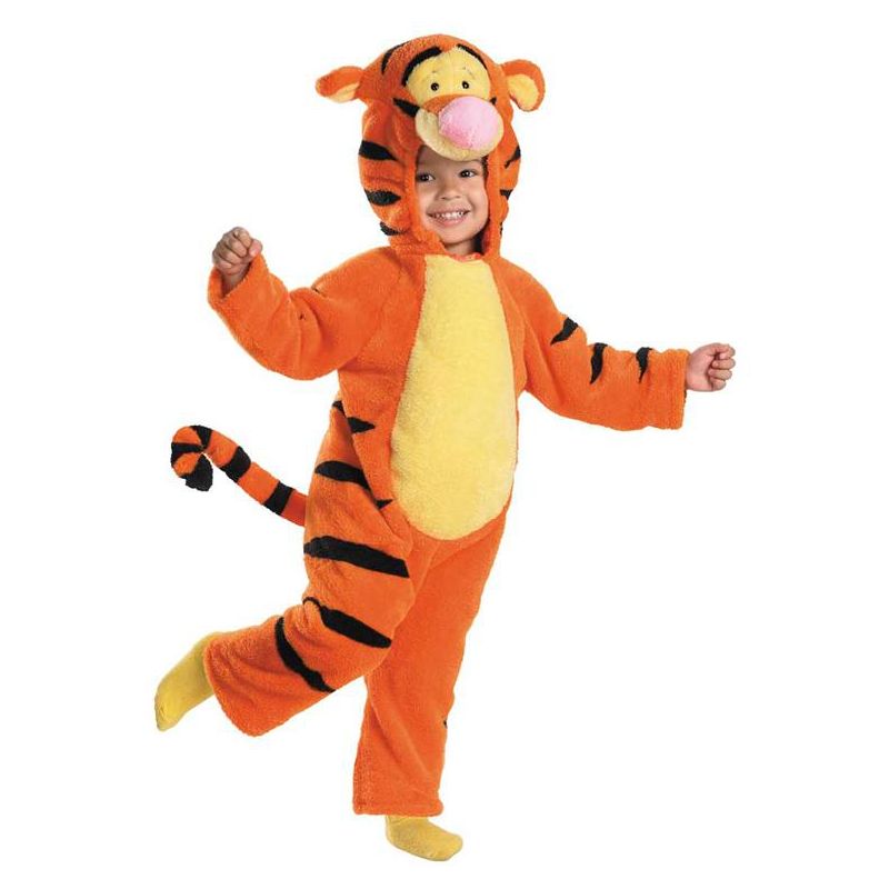 Winnie the Pooh Disney Winnie The Pooh Tigger Deluxe Two-Sided Plush Jumpsuit Infant/Toddler Costume, Small (2T), 2 of 3